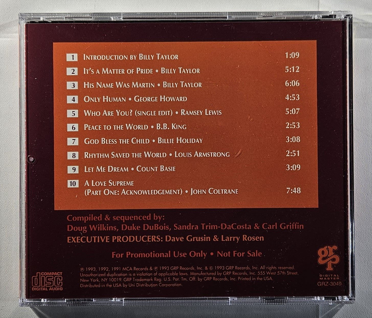 Various - It's a Matter of Pride: A Salute To Dr. Martin Luther King, Jr. Black History Month [1993 Compilation Promo] [Used CD]