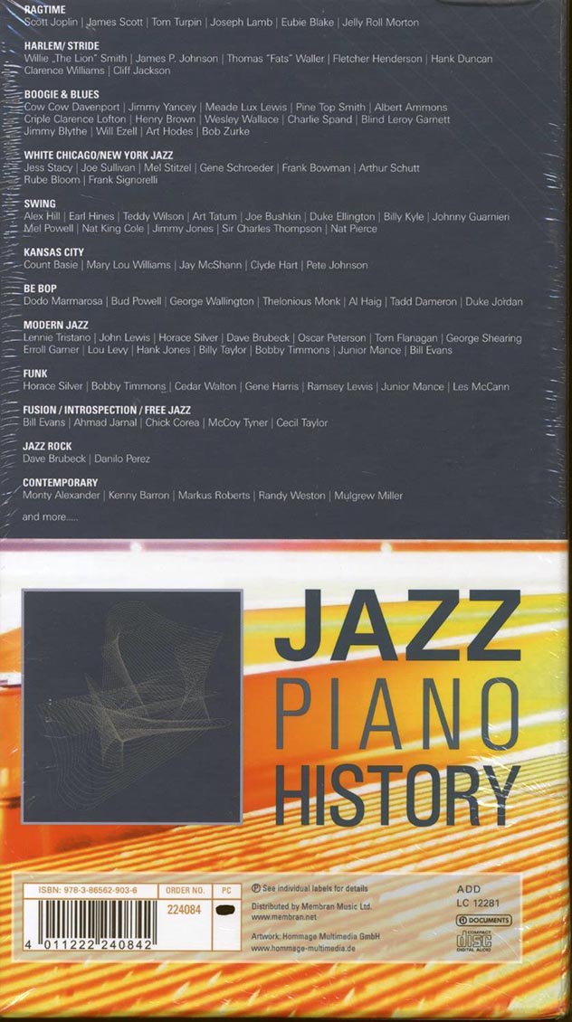 Various - Jazz Piano History [2006 New 20 CD Box Set]