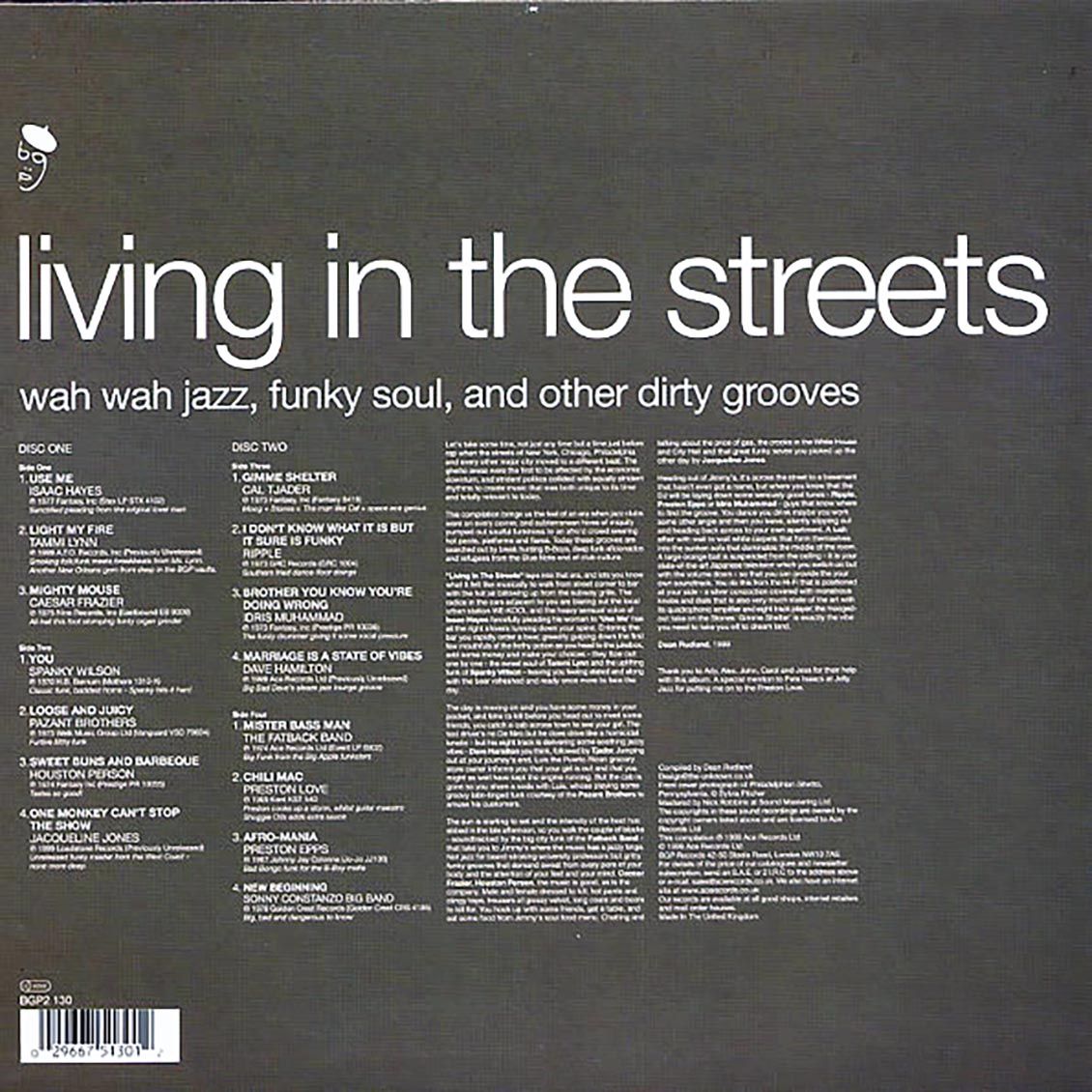 Various - Living in the Streets [1999 Compilation] [New Double Vinyl Record LP]