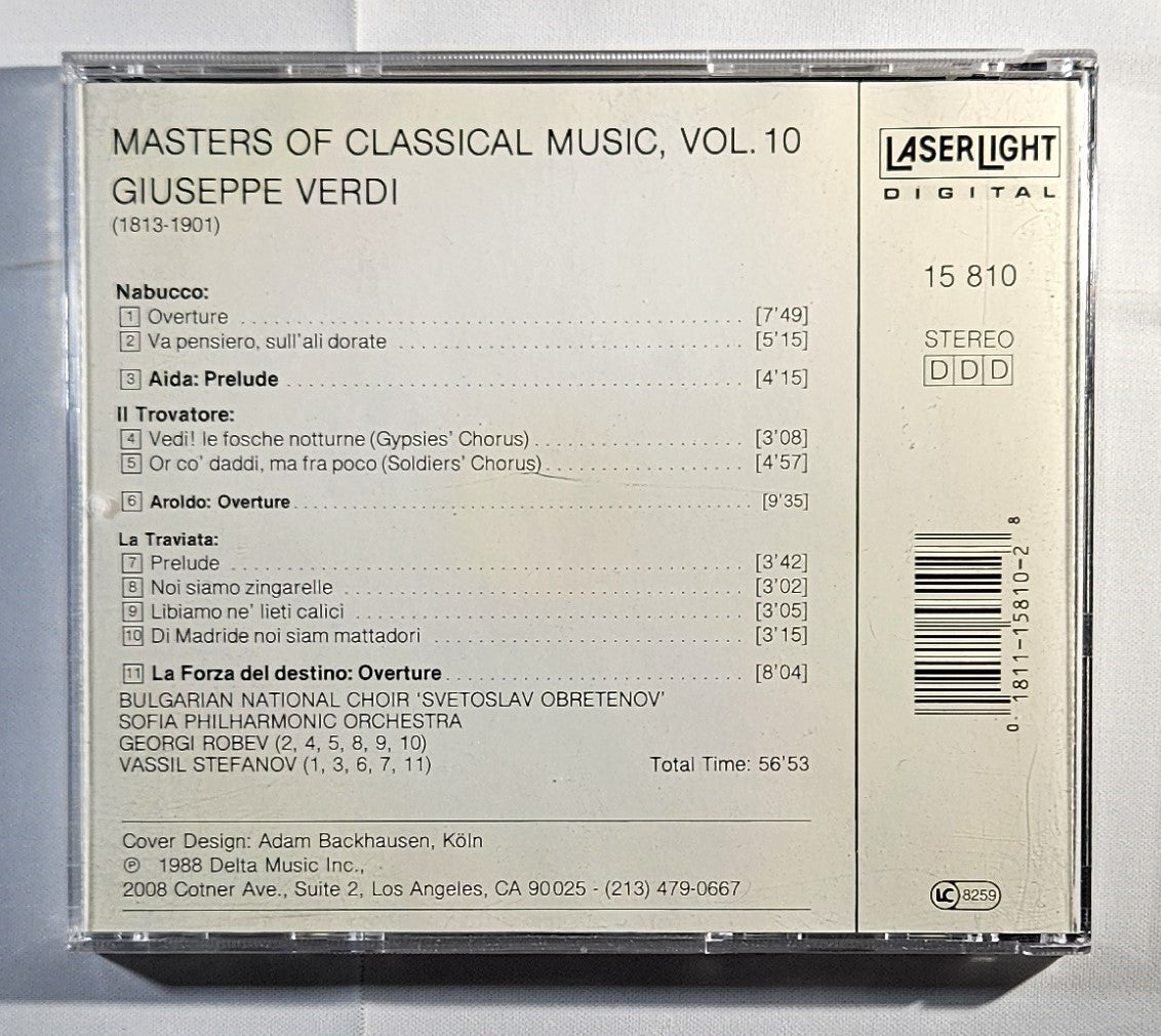 Masters of Classical Music, Vol. 10: Verdi [1988 Compilation] [Used CD]