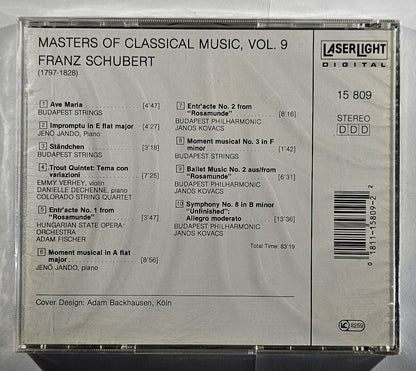 Various - Masters of Classical Music Vol.9 Schubert [1988 New CD]