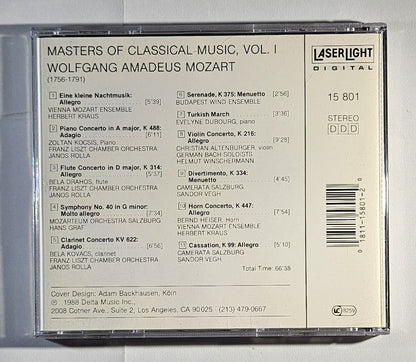 Various - Masters of Classical Music, Vol. 1: Mozart [1988 Used CD]