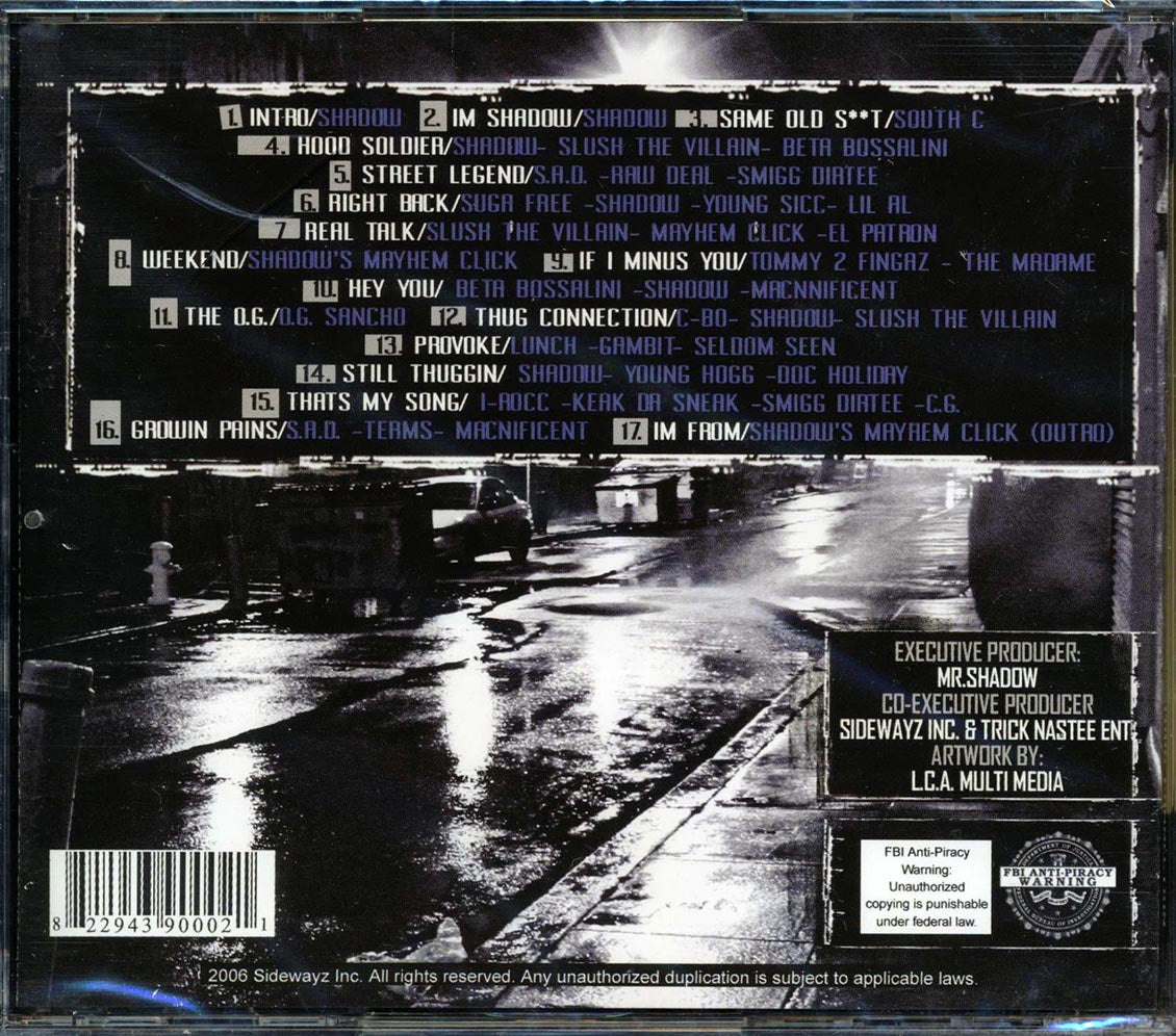 Various - Mr. Shadow's Thug Connection [2006 Compilation] [New CD]