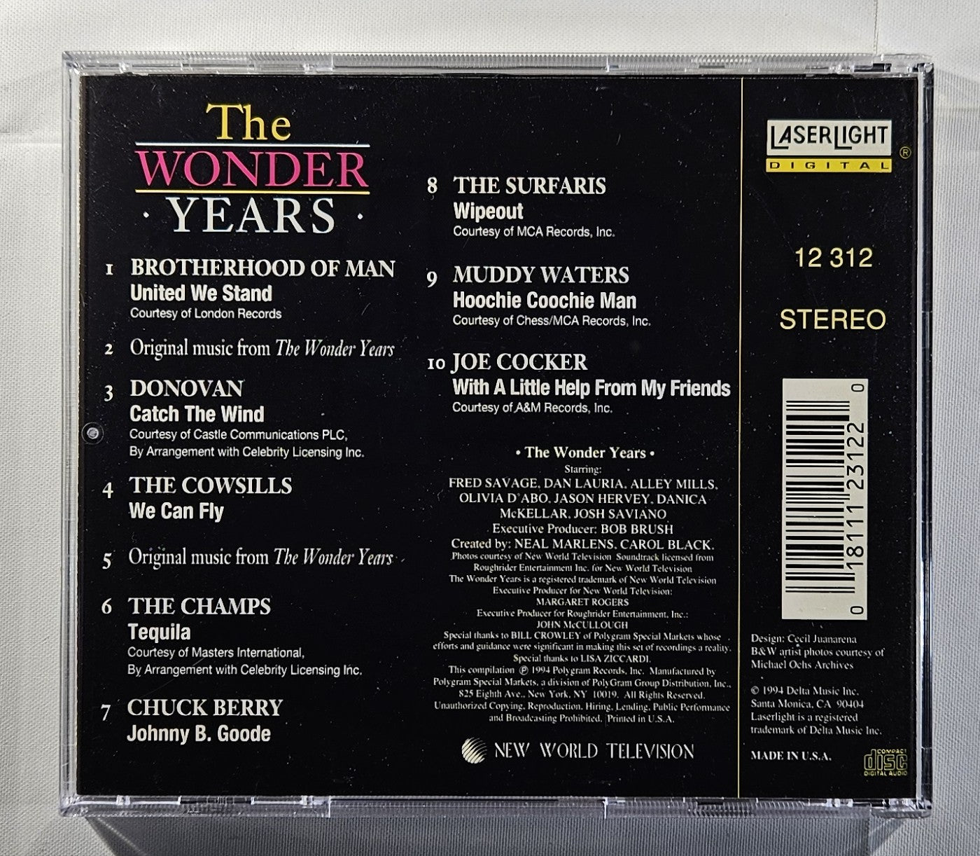 Various - Music From the Wonder Years "Good Times Good Friends" [1994 Used CD]