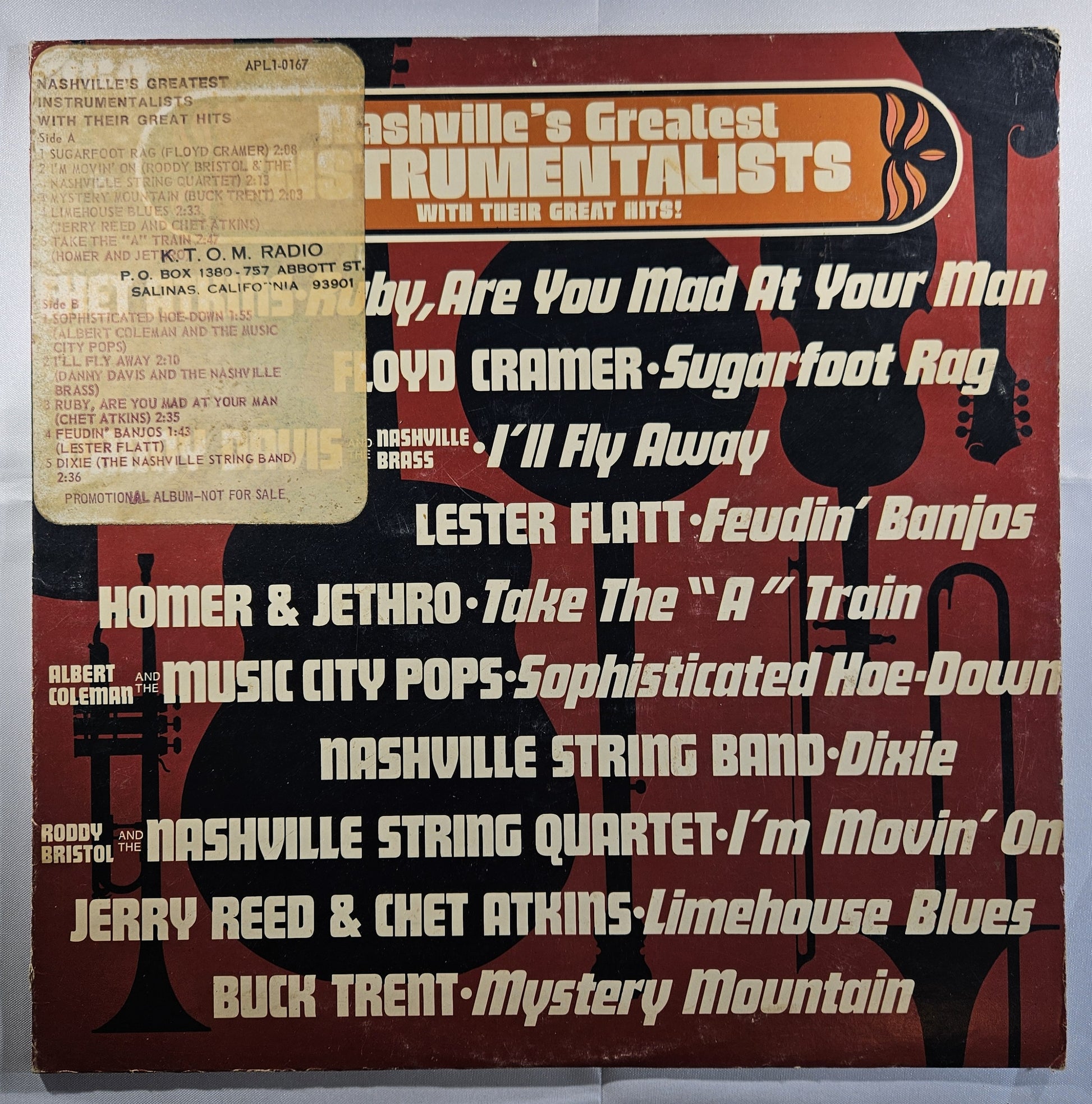 Various - Nashville's Greatest Instrumentalists [1973 Promo] [Used Vinyl Record LP]