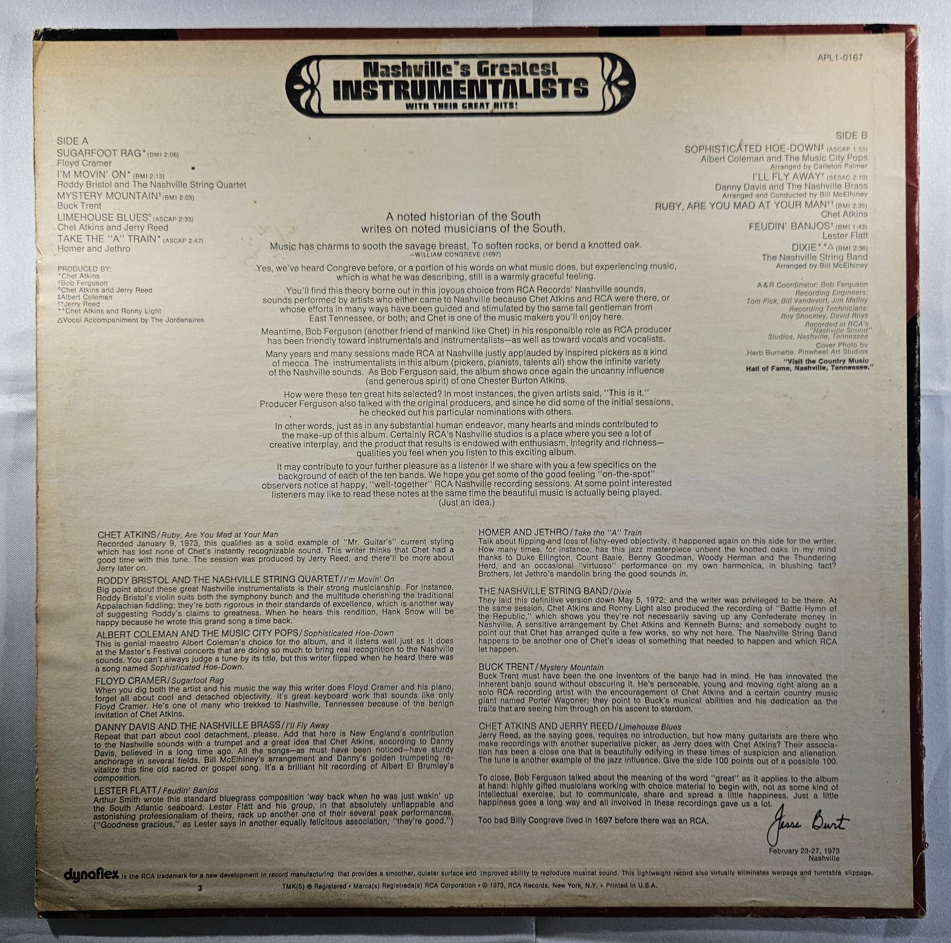 Various - Nashville's Greatest Instrumentalists [1973 Promo] [Used Vinyl Record LP]