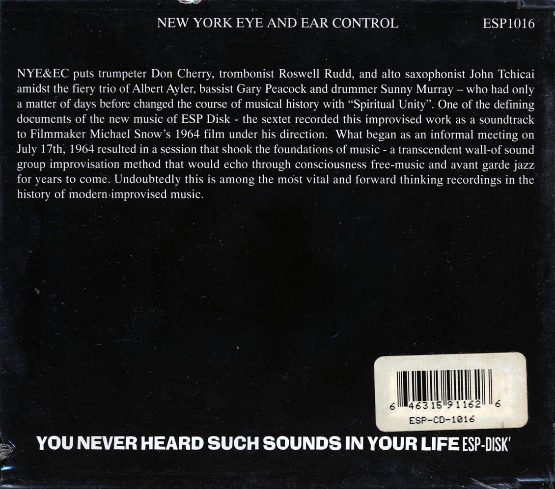 Various - New York Eye and Ear Control [2013 Reissue Remastered] [New CD]