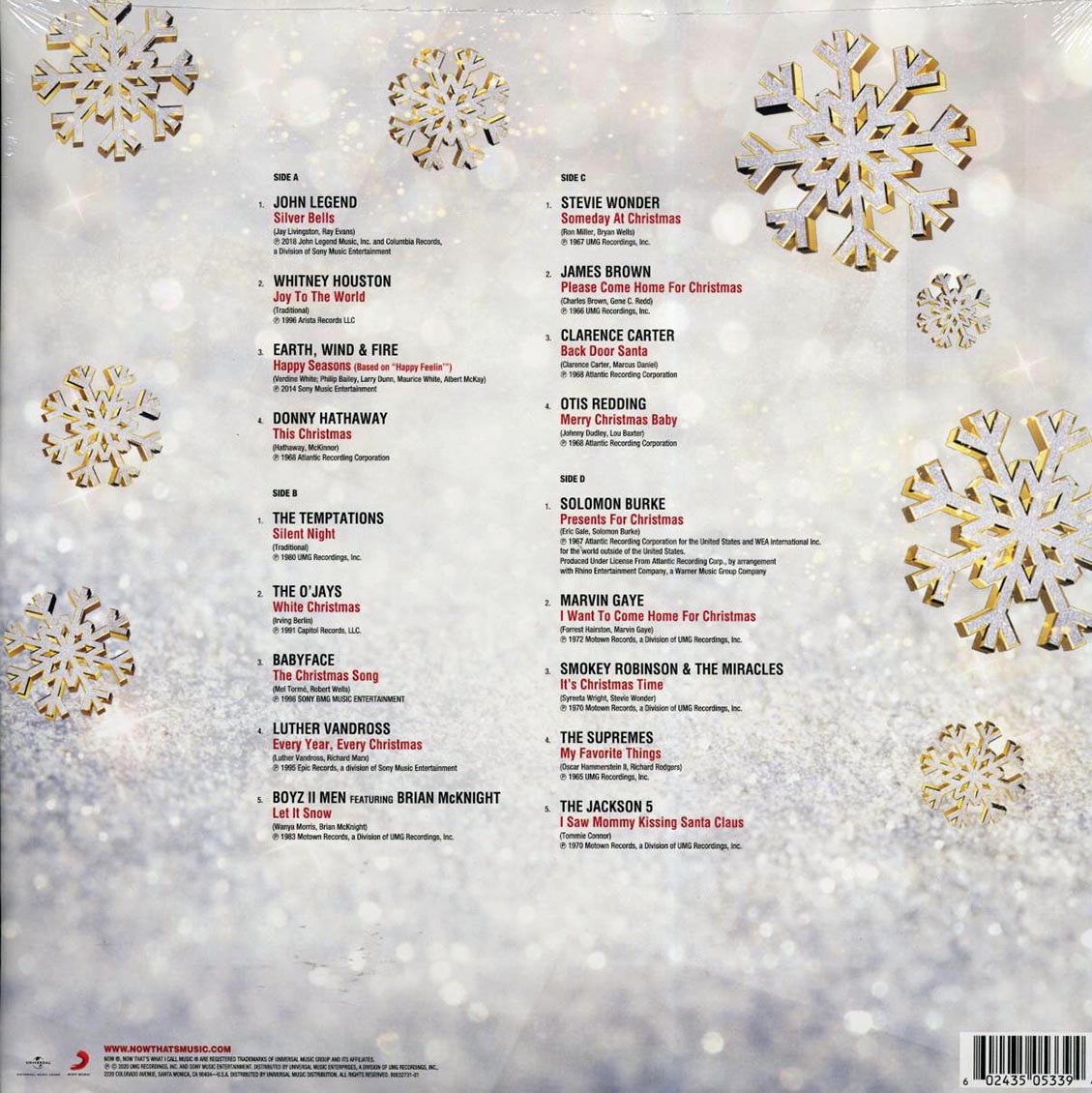 Various - Now That's What I Call R&B Christmas! [2020 New Double Vinyl Record LP]