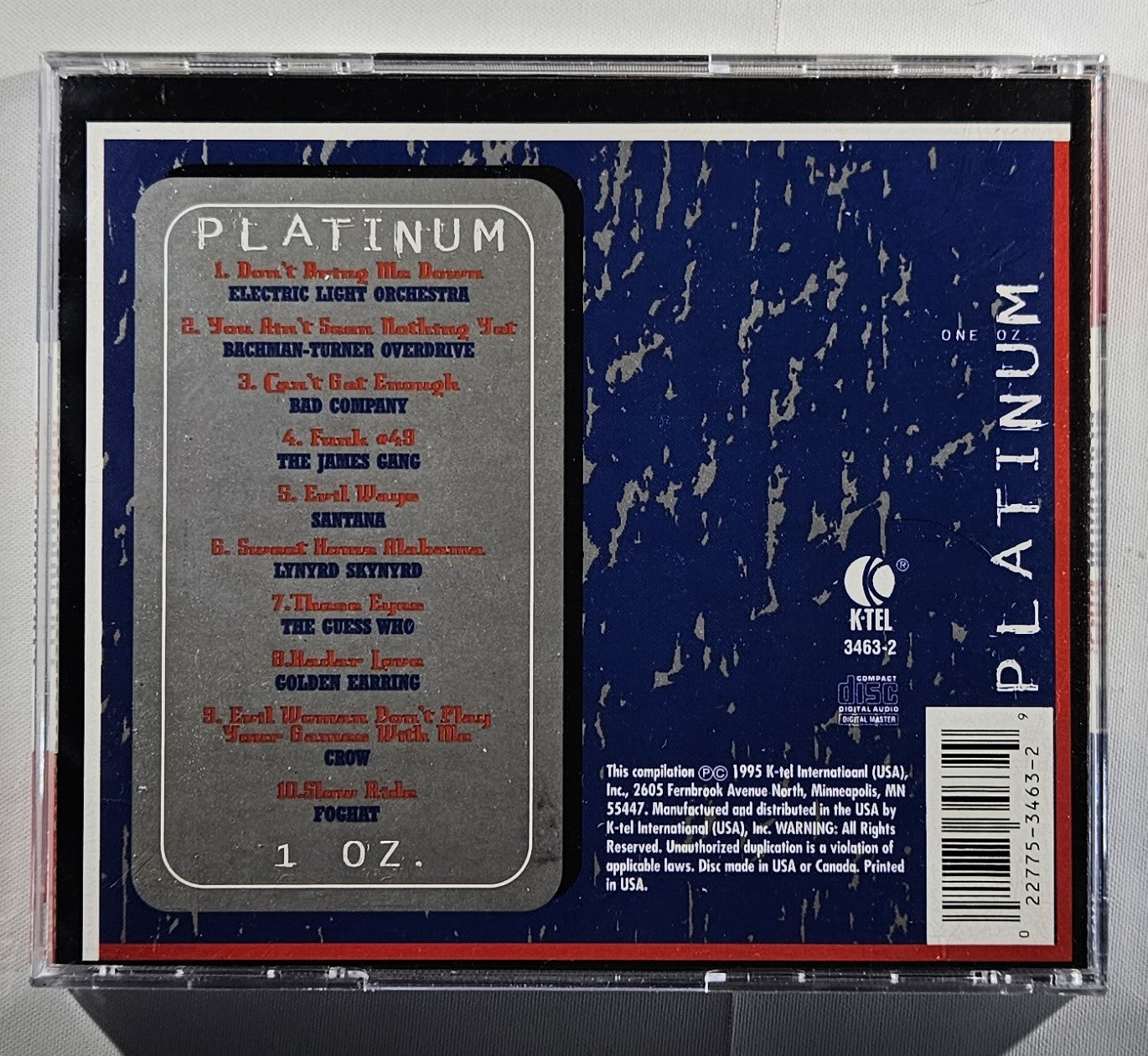 Various - Platinum Rock [1995 Compilation] [Used CD]