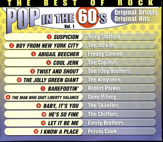 Various - Pop in the 60's Vol. 1 [1999 Compilation] [New CD]