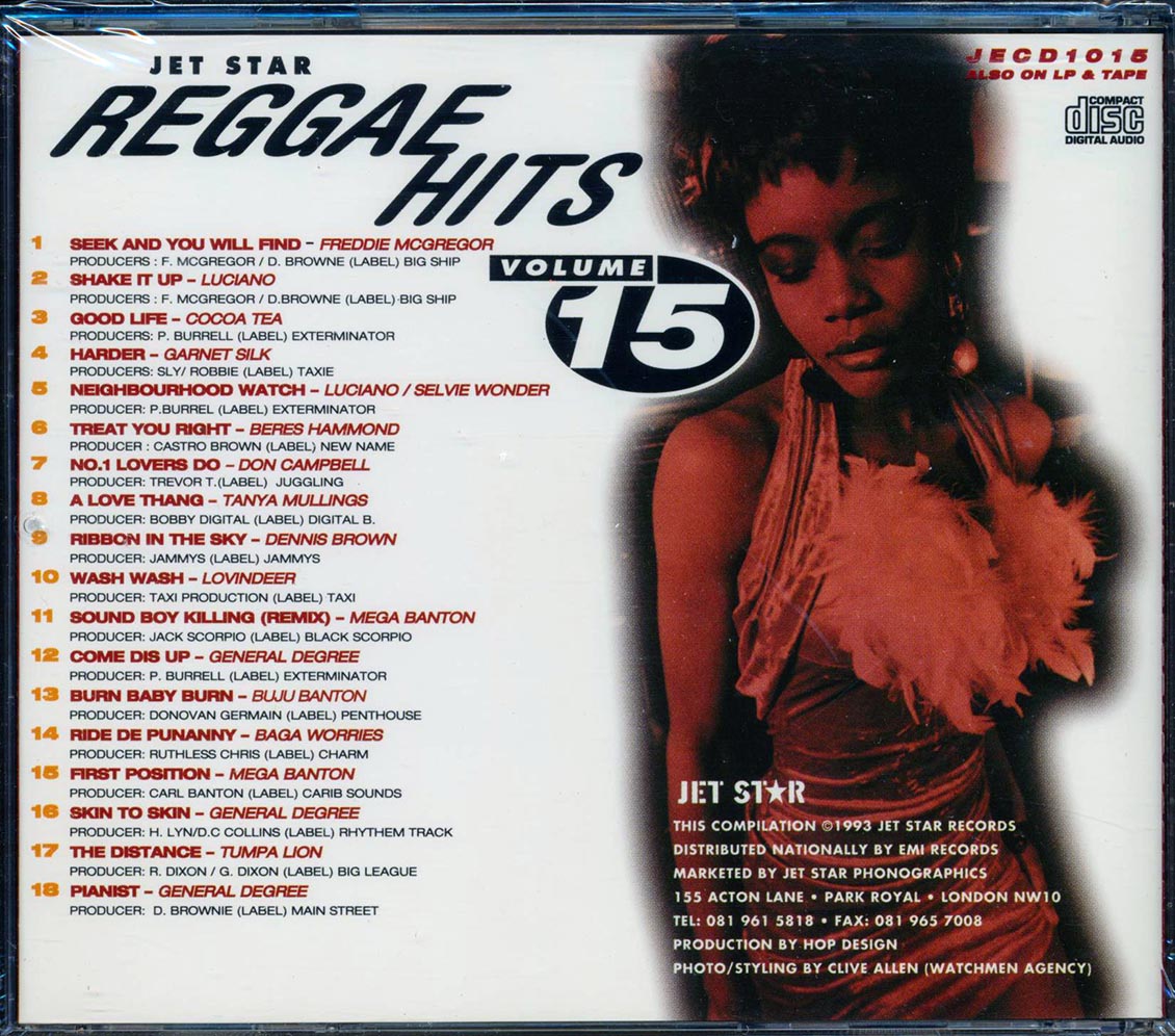 Various - Reggae Hits Volume 15 [1993 Compilation] [New CD]