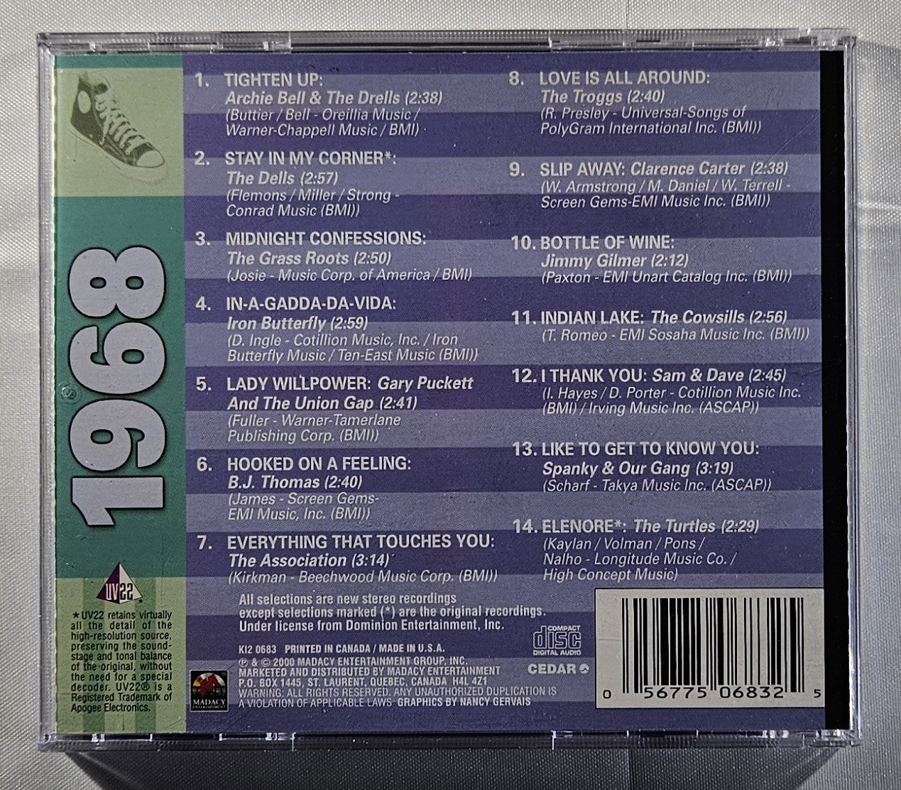Various - Rock n' Roll Hits 1968 [2000 Compilation] [Used CD]