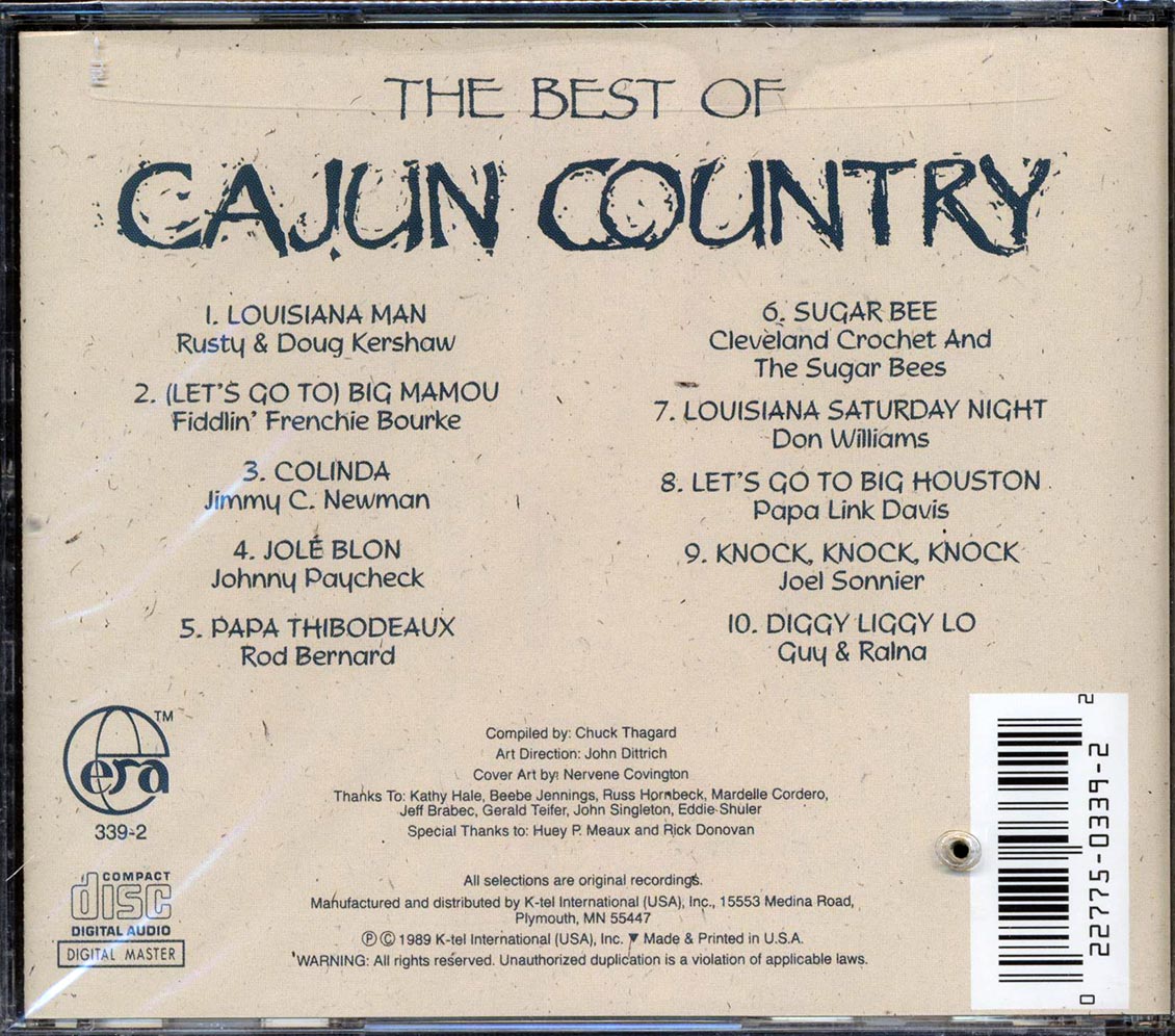 Various - The Best of Cajun Country [1989 Compilation] [New CD]