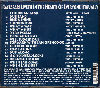 Various - The Black Ark Presents Rastafari Liveth Itinually [1996 New CD]