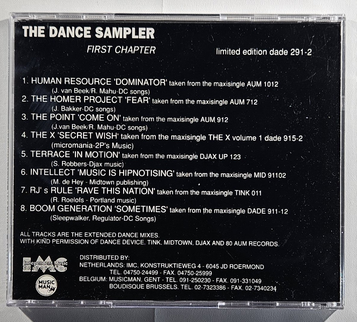 Various - The Dance Sampler - First Chapter [1991 Used CD]