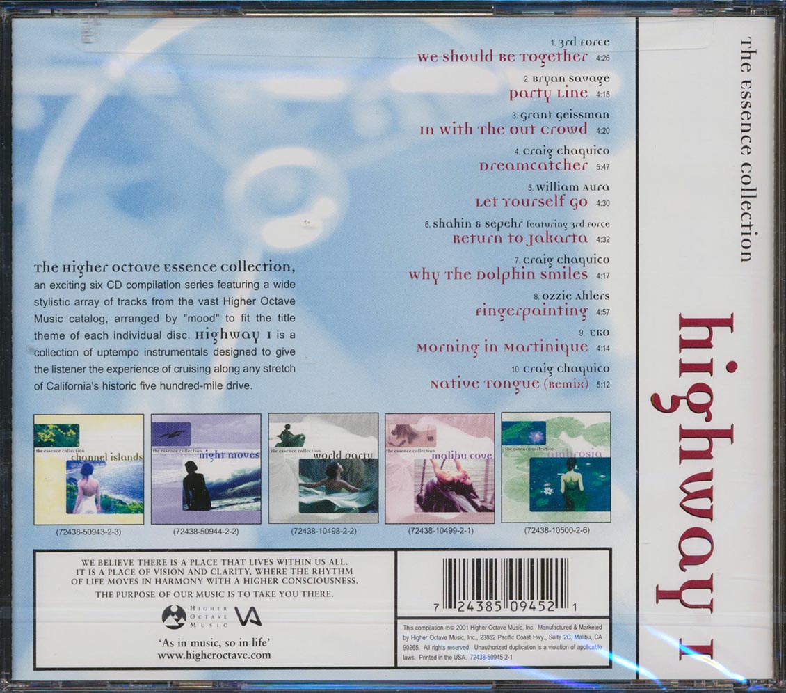 Various - The Essence Collection: Highway 1 [2001 Compilation] [New CD]