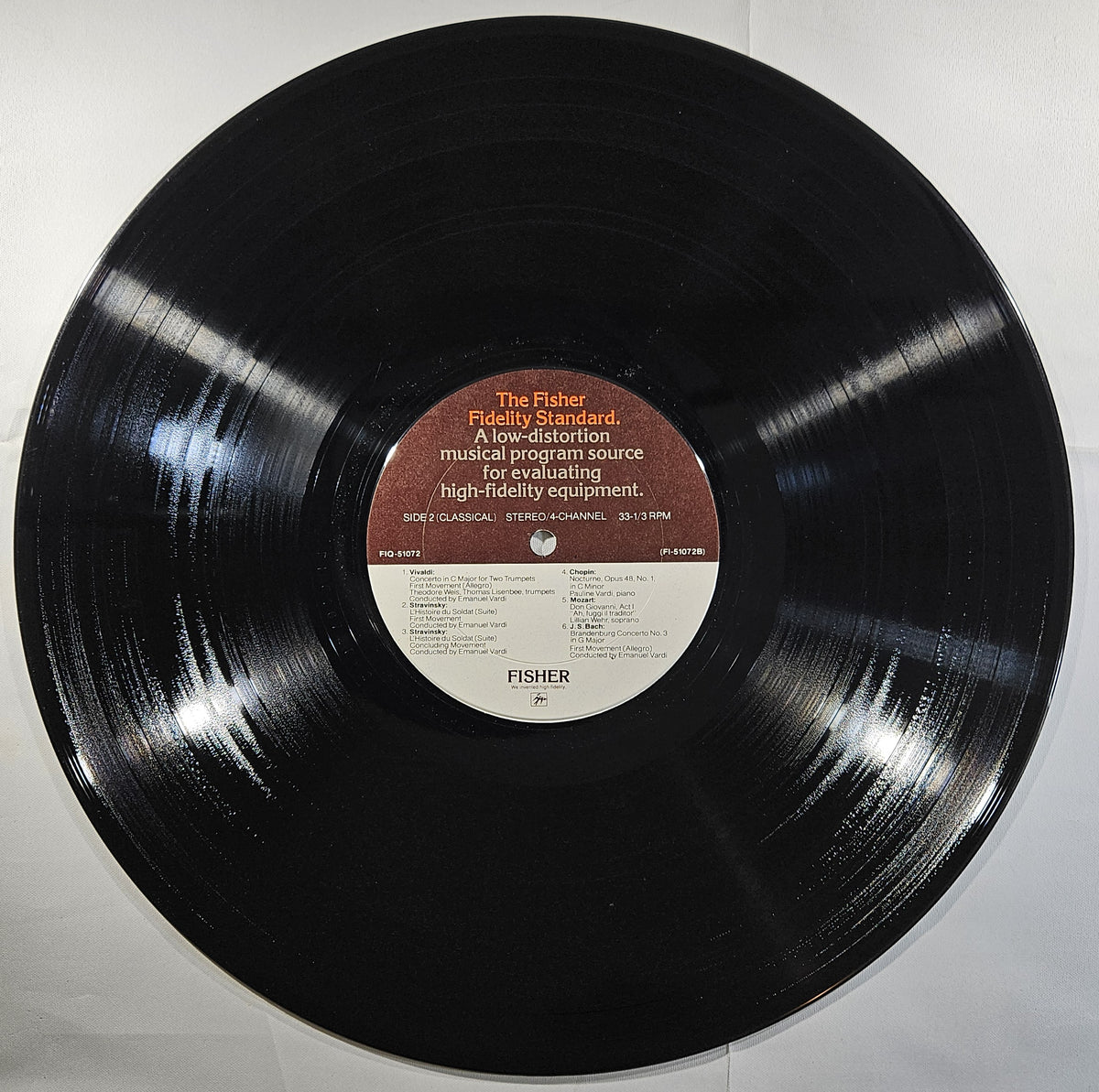 Various - The Fisher Fidelity Standard [1972 Quadrophonic] [Used Vinyl Record LP]