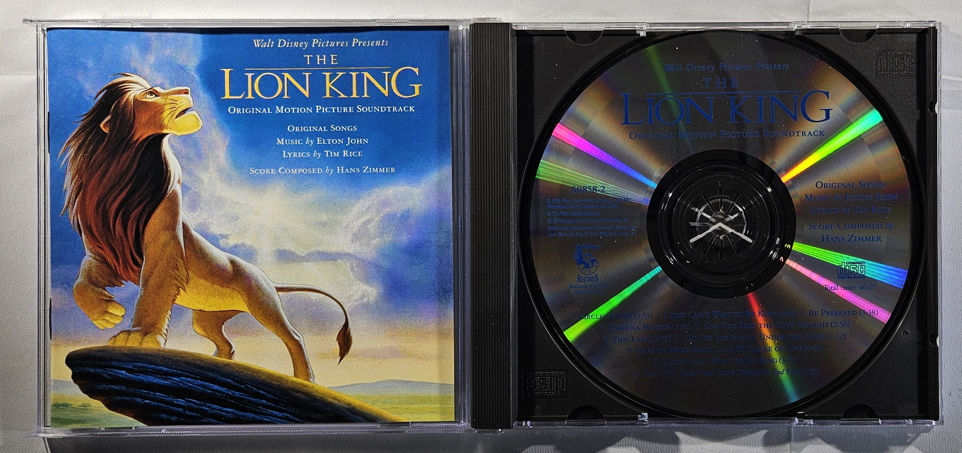 Soundtrack - The Lion King (Original Motion Picture Soundtrack) [1994 New CD]