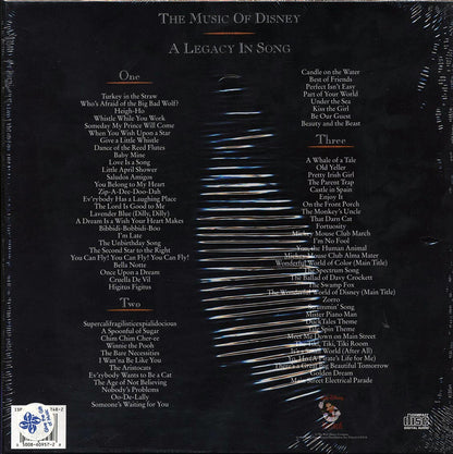 Various - The Music of Disney - A Legacy in Song [1992 Remastered] [New 3 CD Box Set]