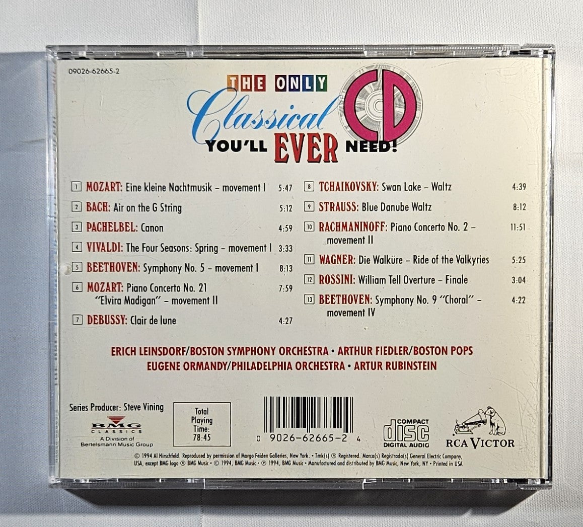 Various - The Only Classical CD You'll Ever Need! [1994 Compilation] [Used CD]