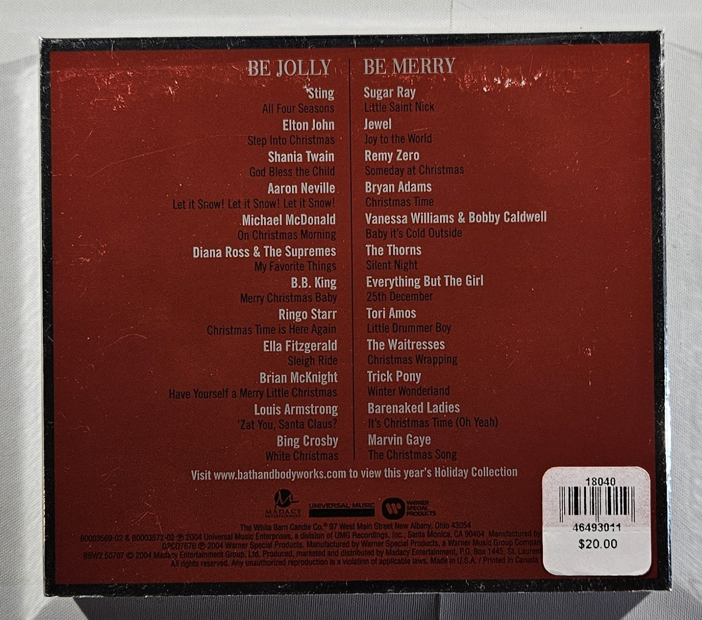 Various - The Perfect Christmas [2004 Used Double CD]