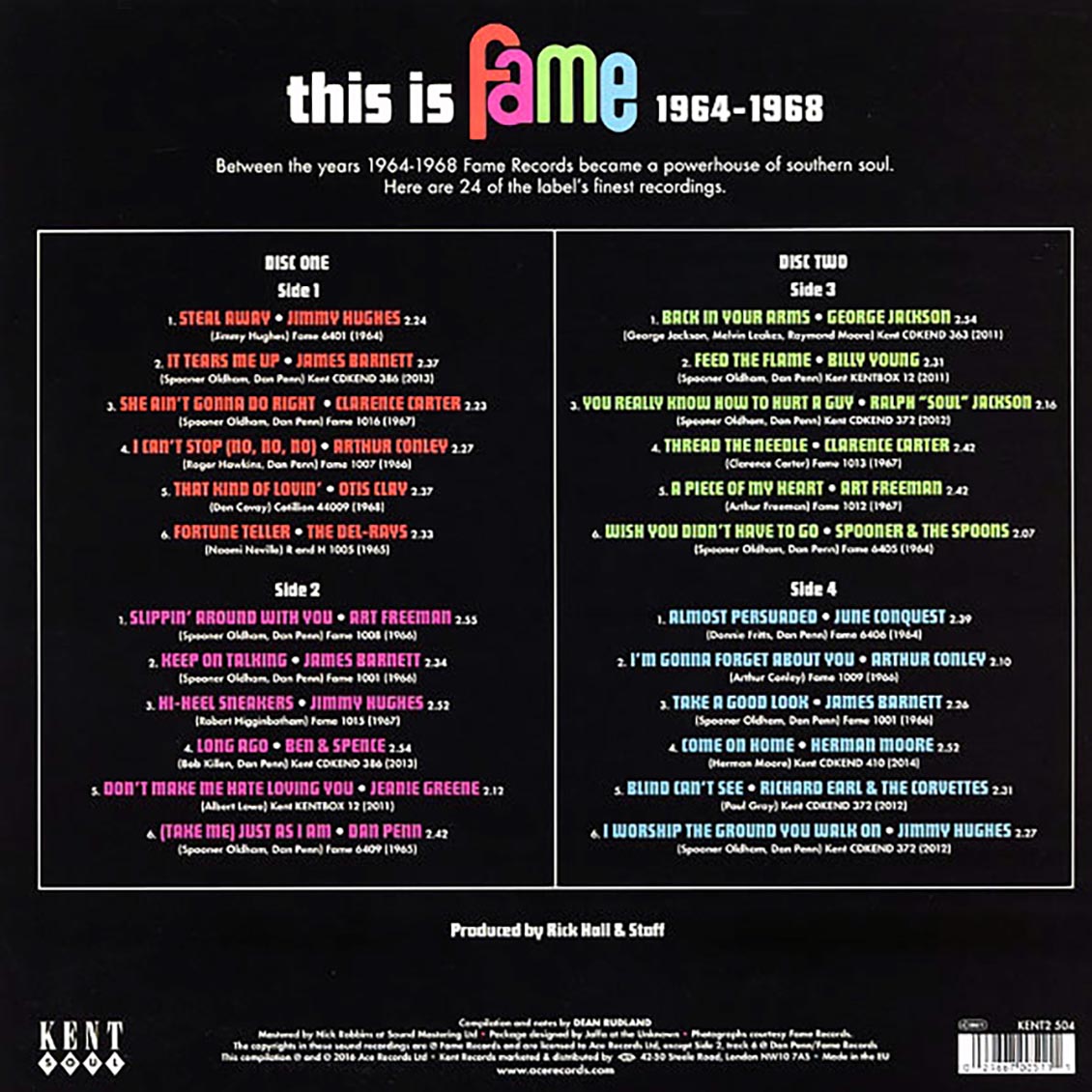 Various - This Is Fame 1964-1968 [2016 Compilation] [New Double Vinyl Record LP]