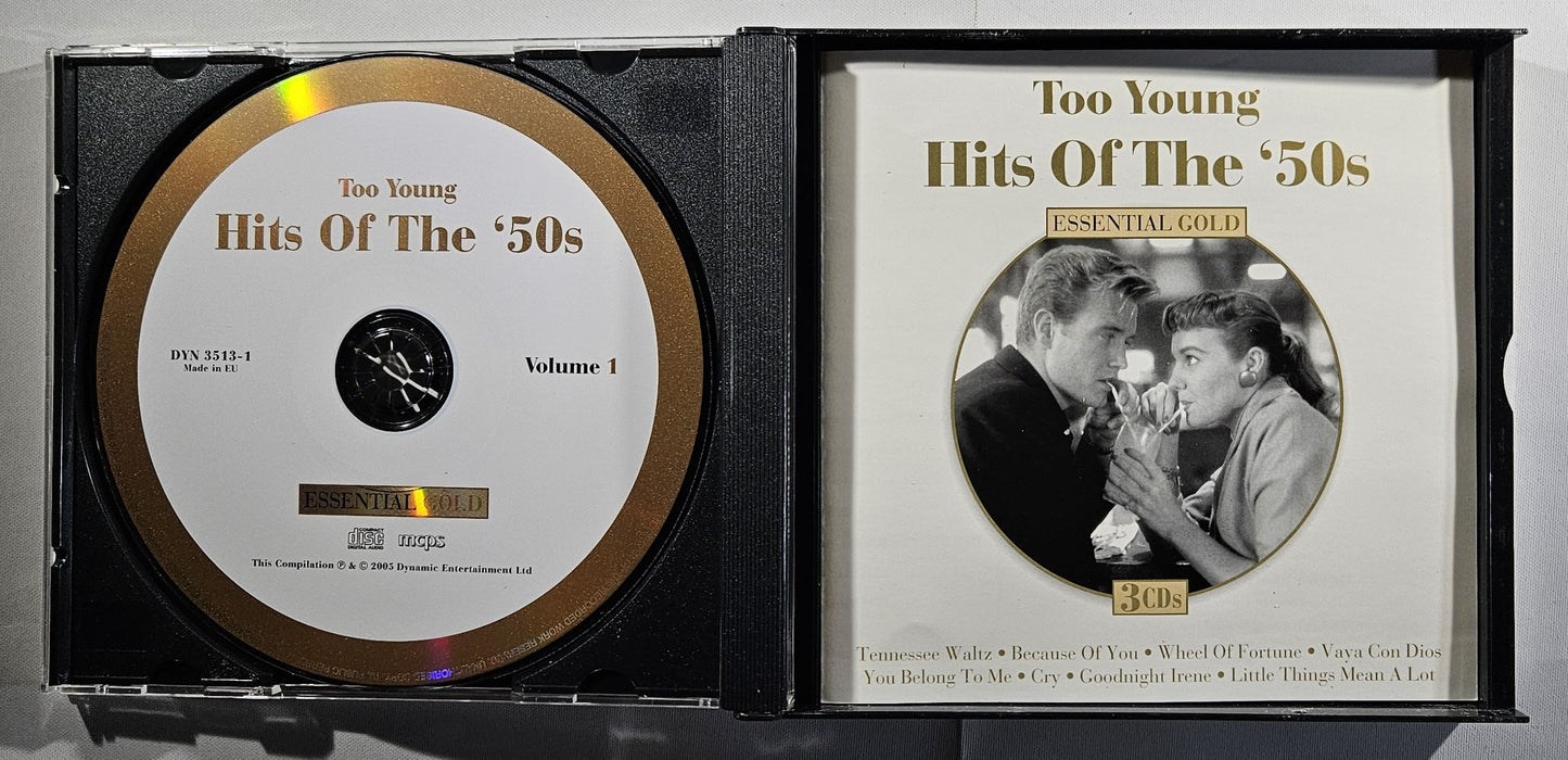 Various - Too Young - Hits of the '50s [2005 Compilation] [Used Triple CD]