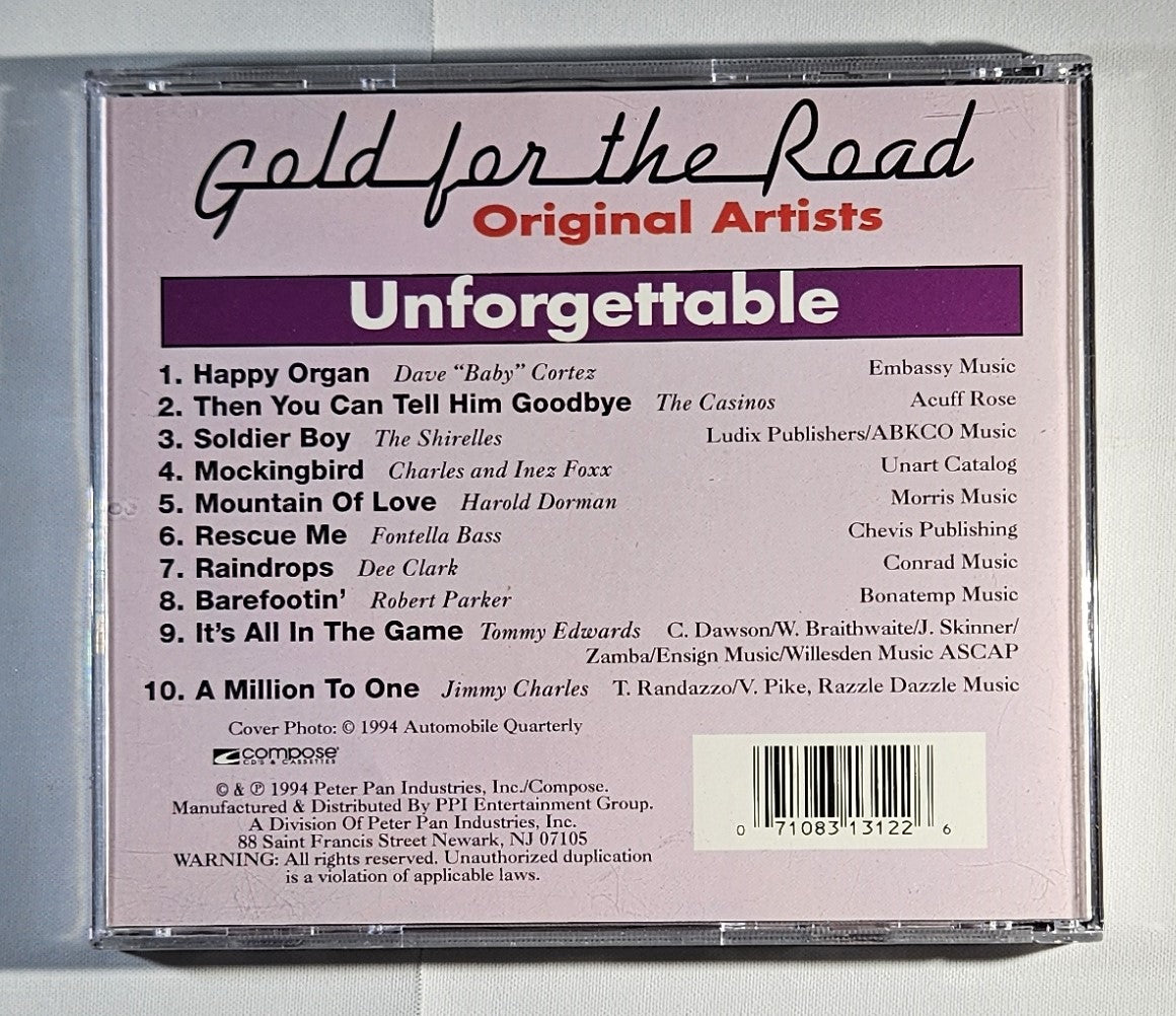 Various - Unforgettable: Gold for the Road Original Artists [1994 Used CD]