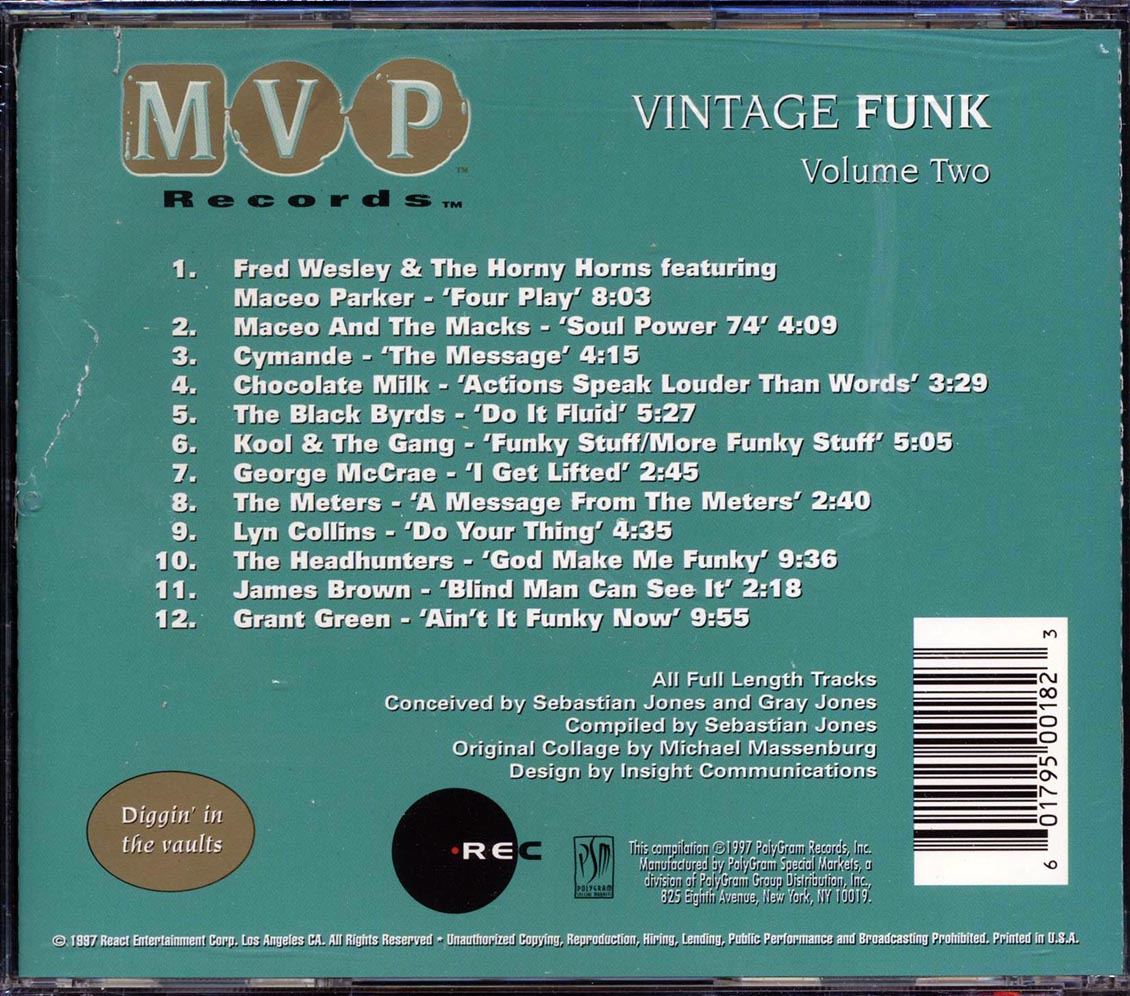 Various - Vintage Funk Volume Two [1997 Compilation] [New CD]