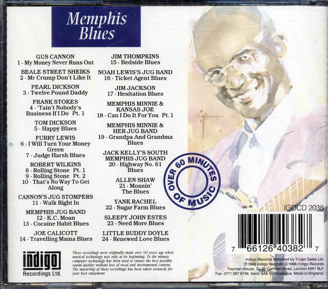 Various - Walk Right In: The Essential Recordings of Memphis Blues [1998 Compilation] [New CD]