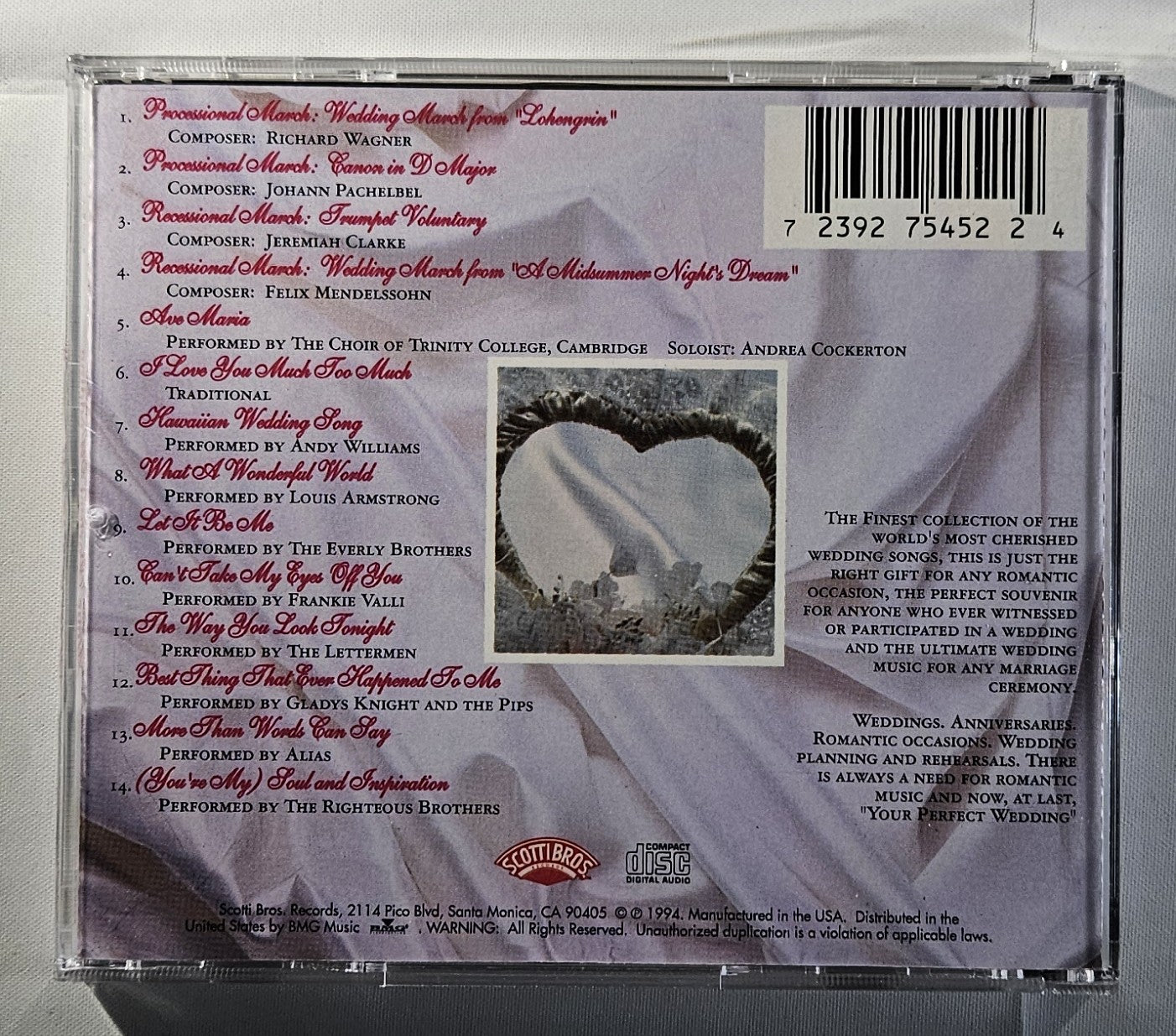 Various - Your Perfect Wedding [1994 Used CD] [B]