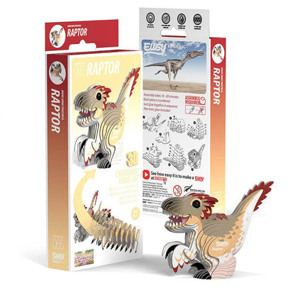 Velociraptor 3D Cardboard Model Kit Eugy