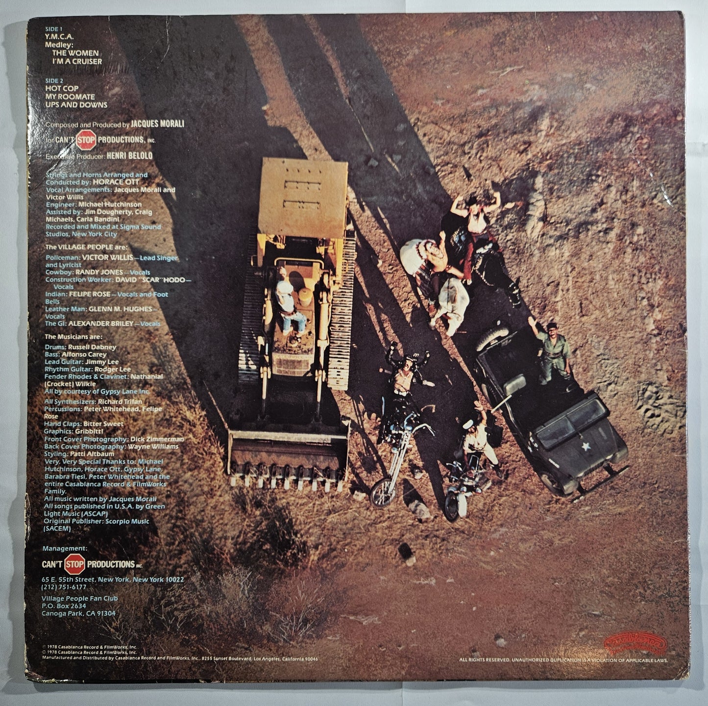 Village People - Crusin' [1978 Santa Maria Pressing] [Used Vinyl Record LP] [C]