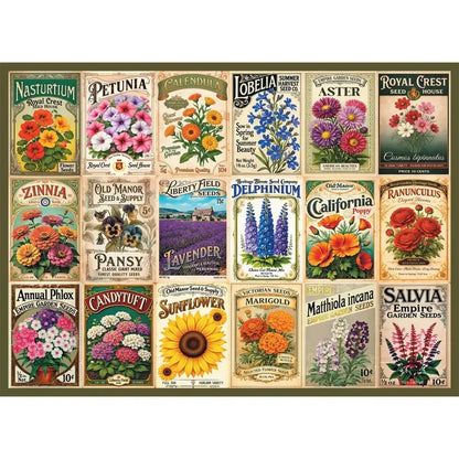 Vintage Blooms 1000 Piece Jigsaw Puzzle Final Piece
