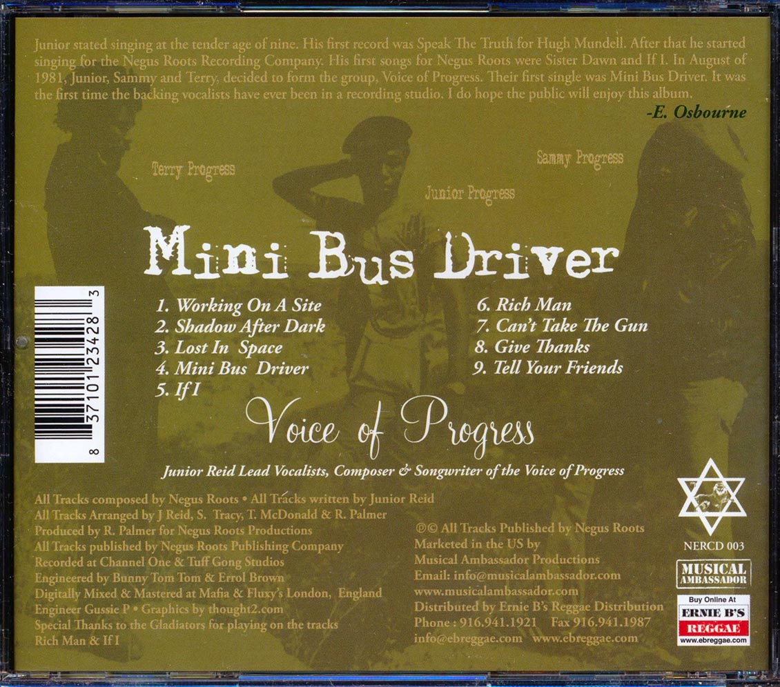 Voice of Progress - Mini Bus Driver [Reissue] [New CD]