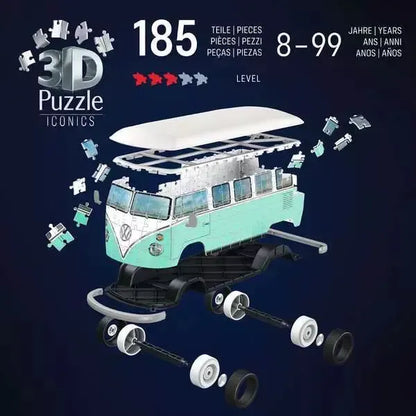 Volkswagen T1 Bus 185 Piece 3D Jigsaw Puzzle Ravensburger