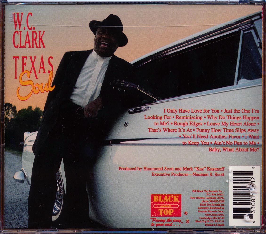 W.C. Clark - Texas Blues [1996 New CD]