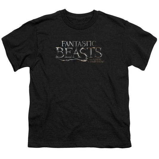 Fantastic Beasts Logo Kids Youth T Shirt Black Officially Licensed