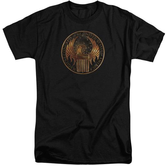 Fantastic Beasts Magical Congress Crest Mens Tall T Shirt Black Officially Licensed