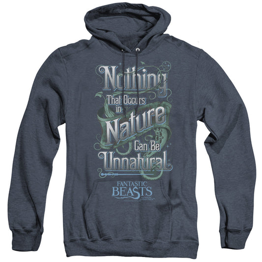 Fantastic Beasts Unnatural Heather Mens Hoodie Navy Blue Officially Licensed