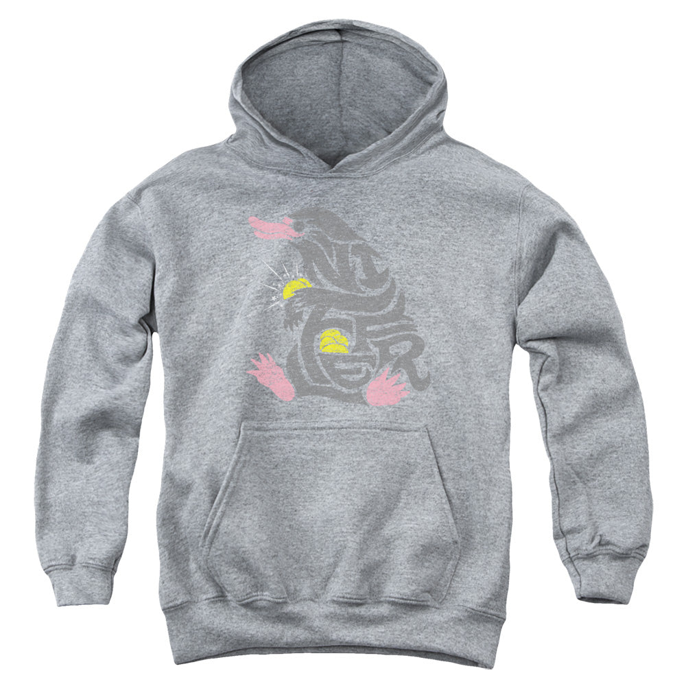 Fantastic Beasts Niffler Kids Youth Hoodie Athletic Heather Officially Licensed