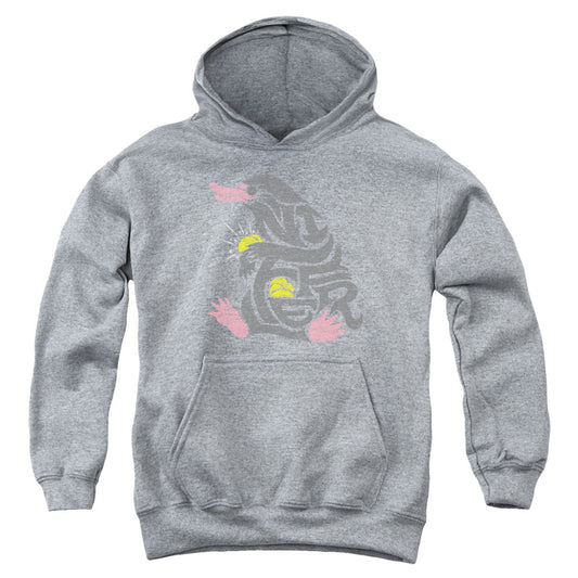 Fantastic Beasts Niffler Kids Youth Hoodie Athletic Heather Officially Licensed