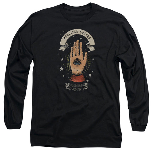 Fantastic Beasts Percival Graves Mens Long Sleeve Shirt Black Officially Licensed Officially Licensed