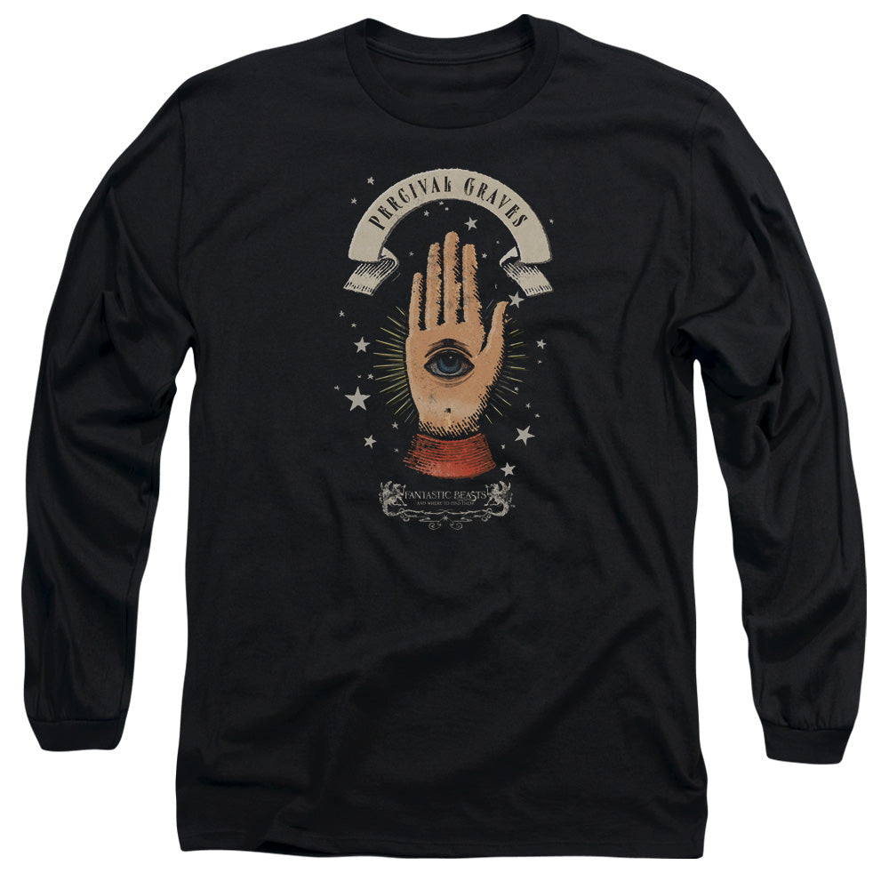 Fantastic Beasts Percival Graves Mens Long Sleeve Shirt Black Officially Licensed Officially Licensed