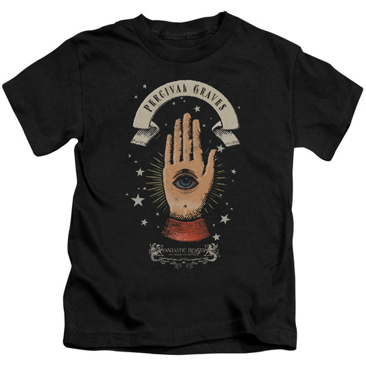 Fantastic Beasts Percival Graves Juvenile Kids Youth T Shirt Black Officially Licensed