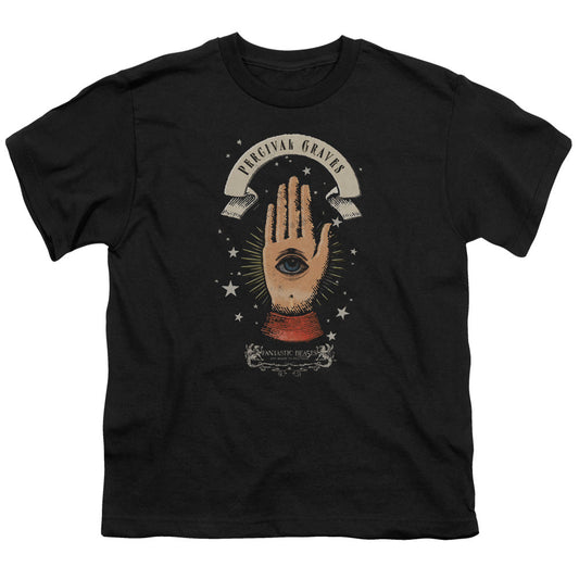 Fantastic Beasts Percival Graves Kids Youth T Shirt Black Officially Licensed