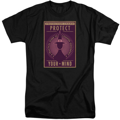 Fantastic Beasts Protect Your Mind Mens Tall T Shirt Black Officially Licensed