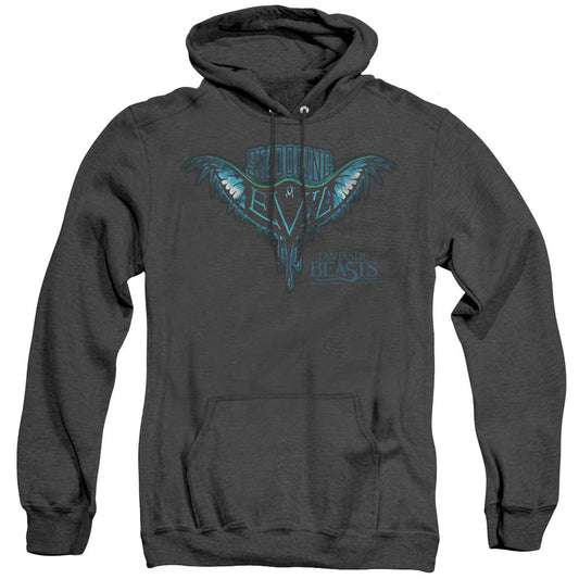 Fantastic Beasts Swooping Evil Mens Heather Hoodie Black Officially Licensed