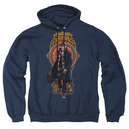 Fantastic Beasts Newt Scamander Mens Hoodie Navy Officially Licensed