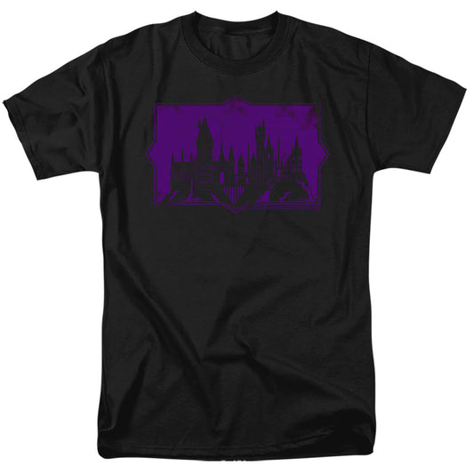 Fantastic Beasts 2 Hogwarts Silhouette Mens T Shirt Black Officially Licensed